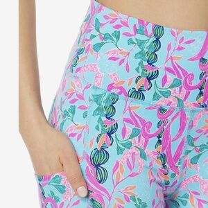 Lilly Pulitzer UPF 50+ Luxletic 24” Weekender Legging Seaweed Samba XL NWT